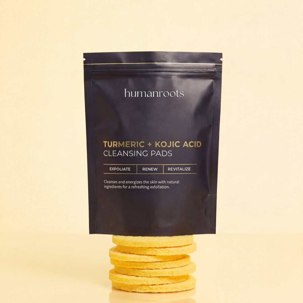 Turmeric Kojic Acid Cleansing Pads (single pack) - humanroots