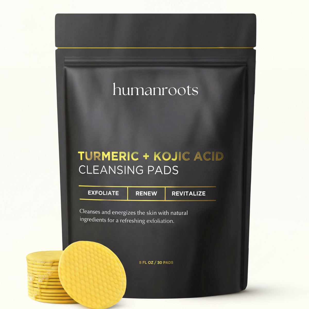 Turmeric Kojic Acid Cleansing Pads (single pack) - humanroots